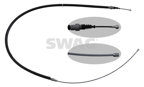 SWAG 30 94 9624 Cable Pull, parking brake