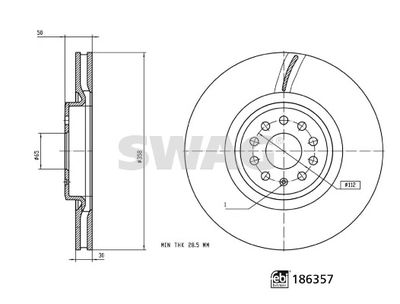Brake Disc SWAG 33 11 0370