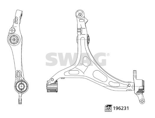 SWAG 33 11 2068 Control/Trailing Arm, wheel suspension