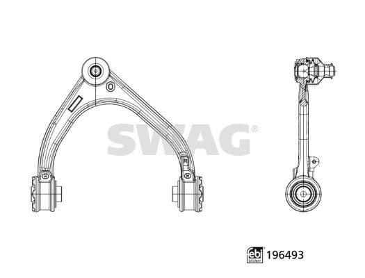 SWAG 33 11 2188 Control/Trailing Arm, wheel suspension