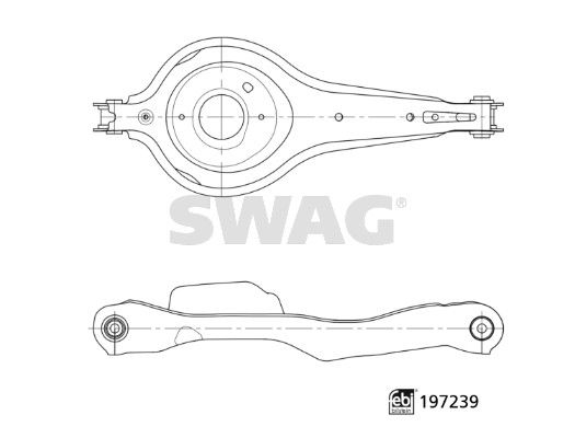 SWAG 33 11 2521 Control/Trailing Arm, wheel suspension