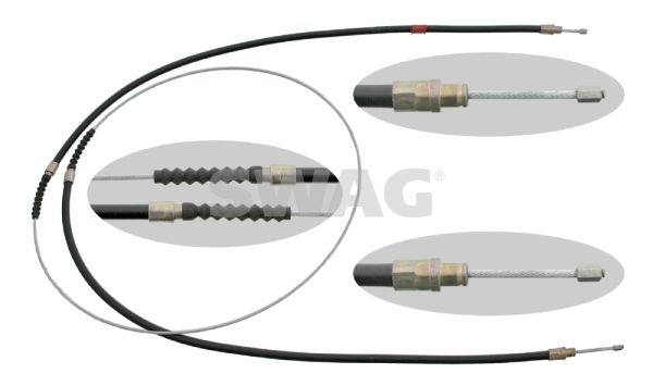 SWAG 62 91 7903 Cable Pull, parking brake