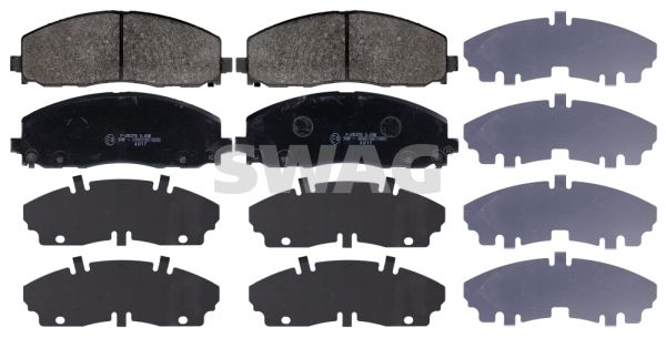 SWAG 70 11 6061 Brake Pad Set, disc brake