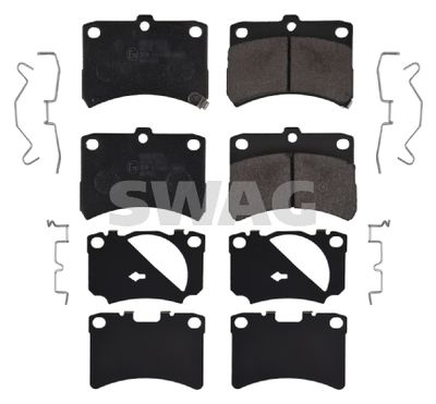 Brake Pad Set, disc brake SWAG 88 91 6661
