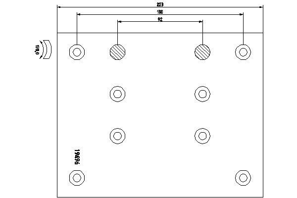 TEXTAR 1949604 Brake Lining Kit, drum brake