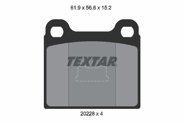 TEXTAR 2022803 Brake Pad Set, disc brake