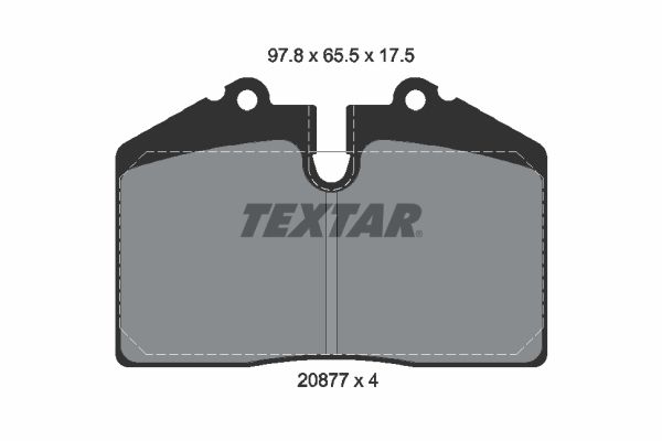 TEXTAR 2087709 Brake Pad Set, disc brake