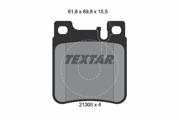 TEXTAR 2130504 Brake Pad Set, disc brake