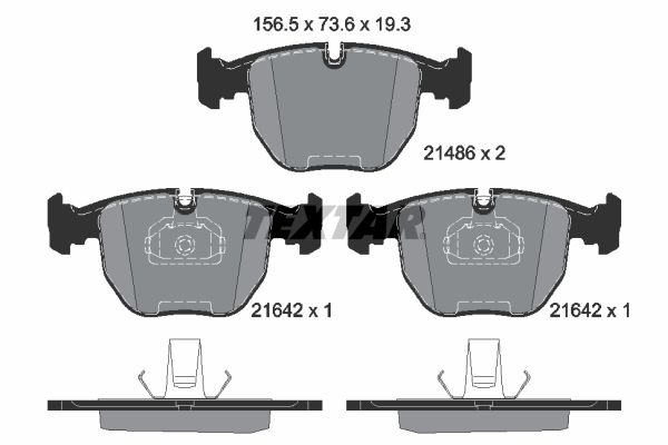 TEXTAR 2148681 Brake Pad Set, disc brake