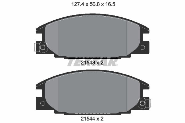 TEXTAR 2154302 Brake Pad Set, disc brake