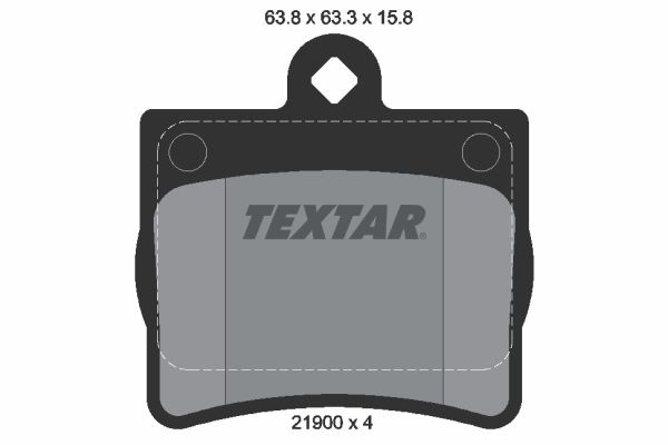 TEXTAR 2190003 Brake Pad Set, disc brake