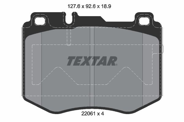 TEXTAR 2206101 Brake Pad Set, disc brake