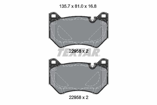 TEXTAR 2295801 Brake Pad Set, disc brake