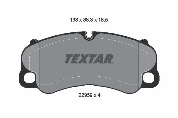 TEXTAR 2295901 Brake Pad Set, disc brake