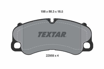 Brake Pad Set, disc brake TEXTAR 2295901