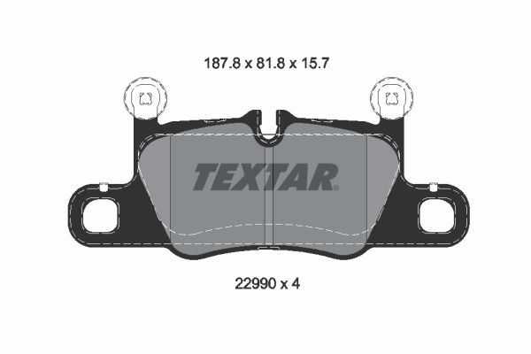 TEXTAR 2299001 Brake Pad Set, disc brake