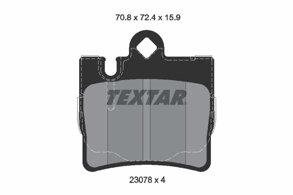 TEXTAR 2307801 Brake Pad Set, disc brake