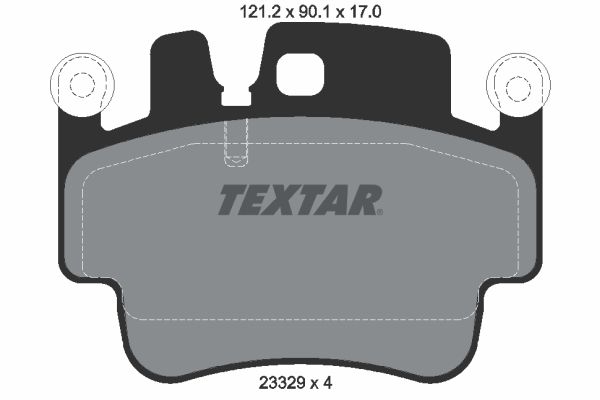 TEXTAR 2332902 Brake Pad Set, disc brake