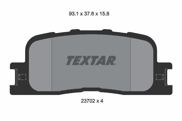 TEXTAR 2370201 Brake Pad Set, disc brake