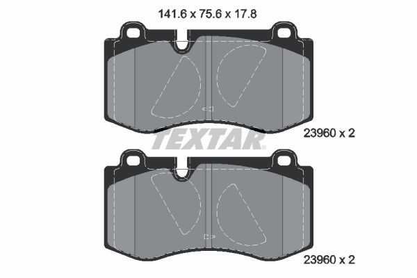 TEXTAR 2396081 Brake Pad Set, disc brake