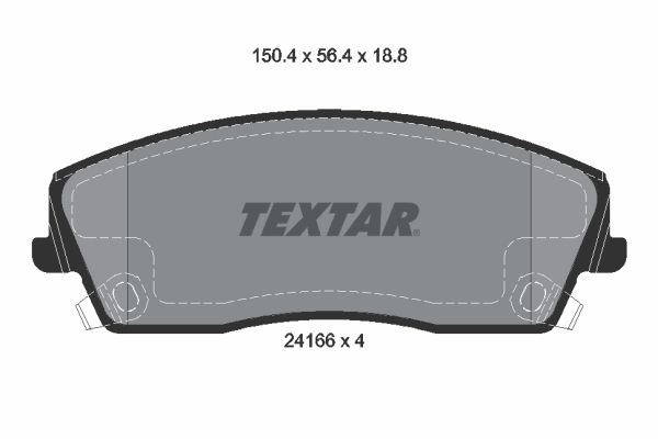 TEXTAR 2416601 Brake Pad Set, disc brake