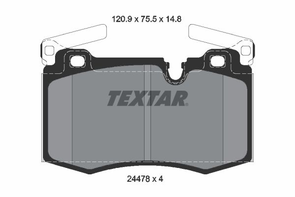 TEXTAR 2447801 Brake Pad Set, disc brake