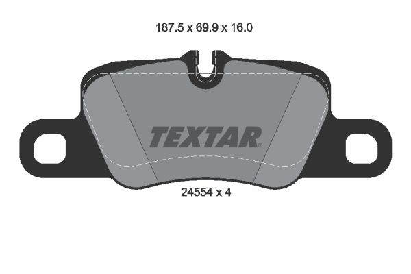TEXTAR 2455402 Brake Pad Set, disc brake