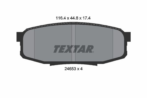 TEXTAR 2465301 Brake Pad Set, disc brake