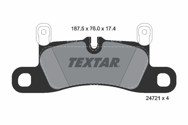 TEXTAR 2472102 Brake Pad Set, disc brake