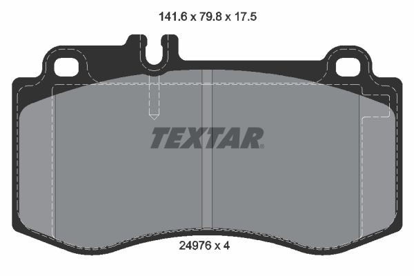 TEXTAR 2497601 Brake Pad Set, disc brake
