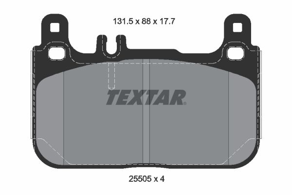 TEXTAR 2550501 Brake Pad Set, disc brake