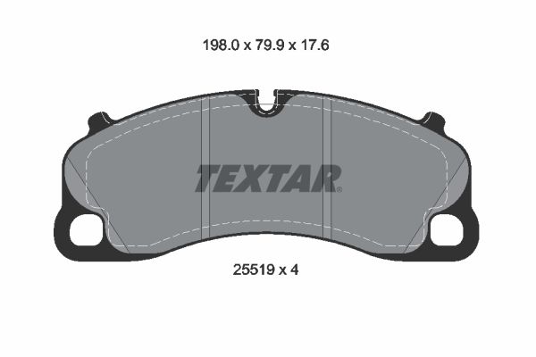 TEXTAR 2551901 Brake Pad Set, disc brake