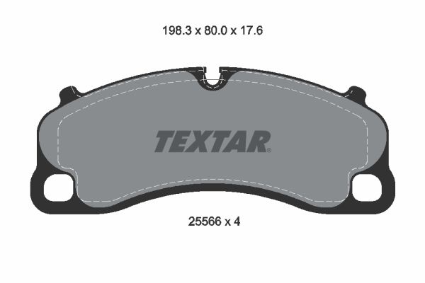 TEXTAR 2556601 Brake Pad Set, disc brake
