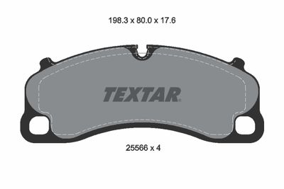 Brake Pad Set, disc brake TEXTAR 2556601