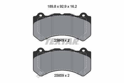 Brake Pad Set, disc brake TEXTAR 2584901