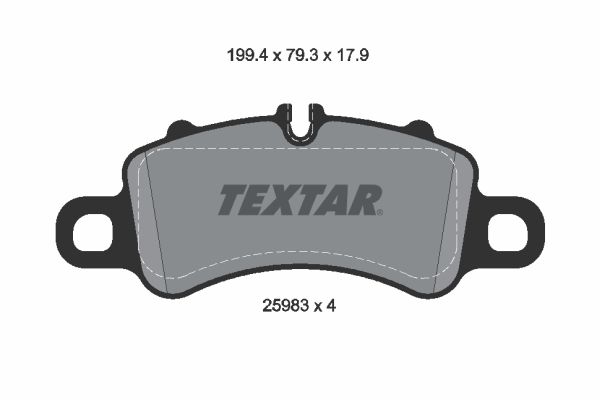 TEXTAR 2598303 Brake Pad Set, disc brake