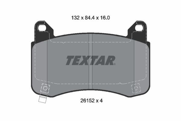 TEXTAR 2615201 Brake Pad Set, disc brake