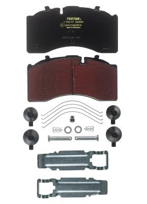 Brake Pad Set, disc brake TEXTAR 2926901