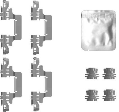 Accessory Kit, disc brake pad TEXTAR 82557900
