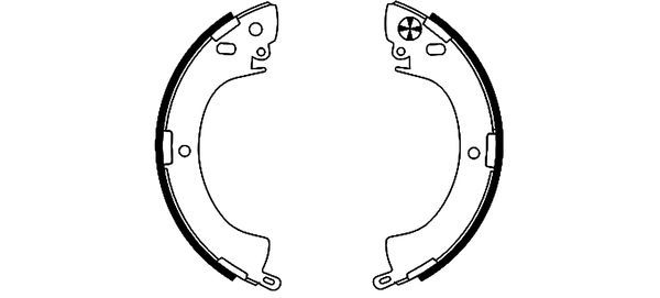 TEXTAR 91035200 Brake Shoe Set