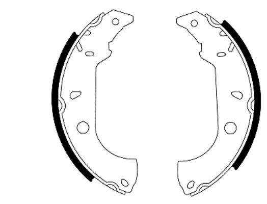 TEXTAR 91037000 Brake Shoe Set