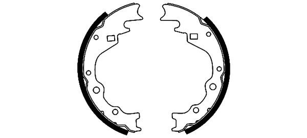 TEXTAR 91040100 Brake Shoe Set