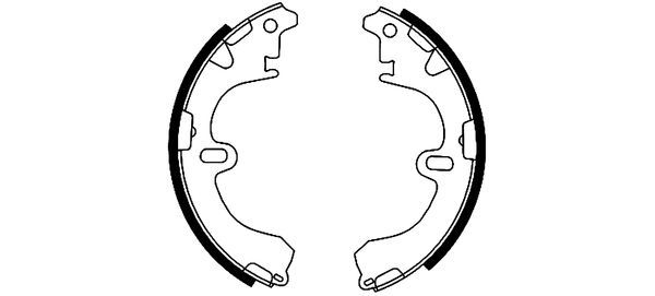 TEXTAR 91043200 Brake Shoe Set
