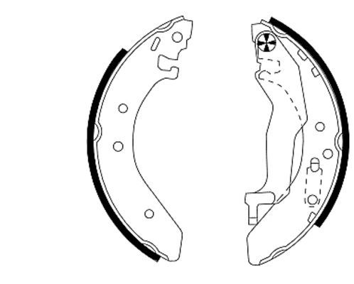 TEXTAR 91043900 Brake Shoe Set