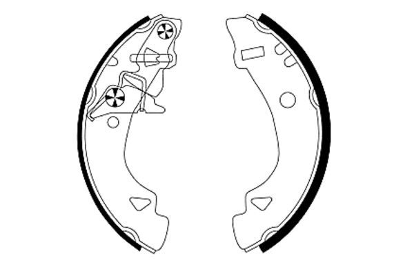 TEXTAR 91048400 Brake Shoe Set