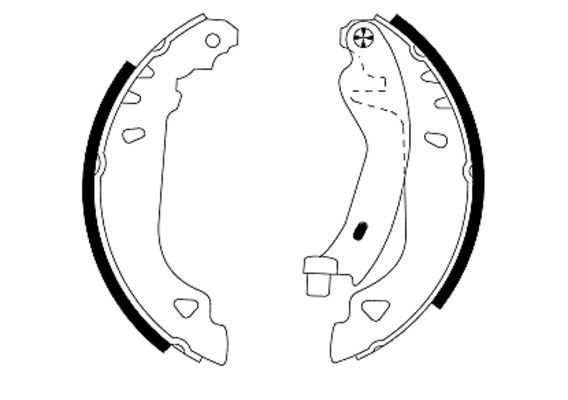 TEXTAR 91049100 Brake Shoe Set