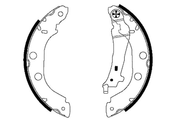 TEXTAR 91052700 Brake Shoe Set