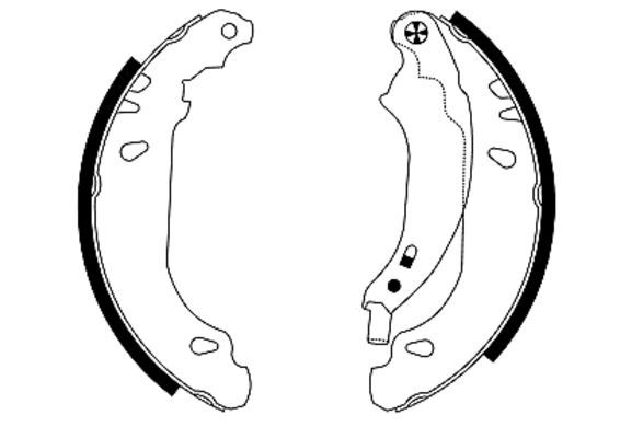 TEXTAR 91053800 Brake Shoe Set