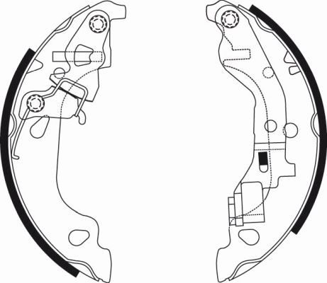 TEXTAR 91054300 Brake Shoe Set