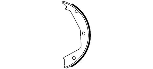 TEXTAR 91054700 Brake Shoe Set, parking brake